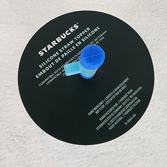 NWT Starbucks 2020 Color Change Blue Green Striped Venti Cold Cup W Straw Topper - Picture 4 of 7